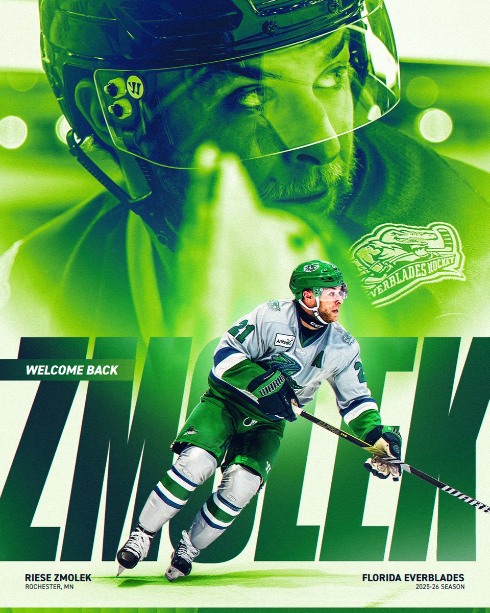 FL_Everblades's tweet photo. Everblades Re-Sign Riese Zmolek 🏆

Details Below ⤵
📰https://t.co/e6VybUTdfS https://t.co/qbI7xu6P9e