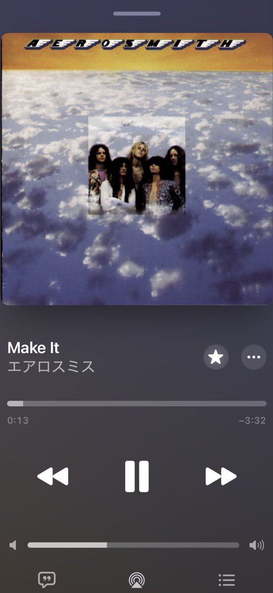 710Gozi's tweet image. 今朝の一曲
#Aerosmith
#MakeIt
米国🇺🇸マサチューセッツ州出身のロックバンド1973年リリースの1stアルバム
『Aerosmith 〜 野獣生誕 』より