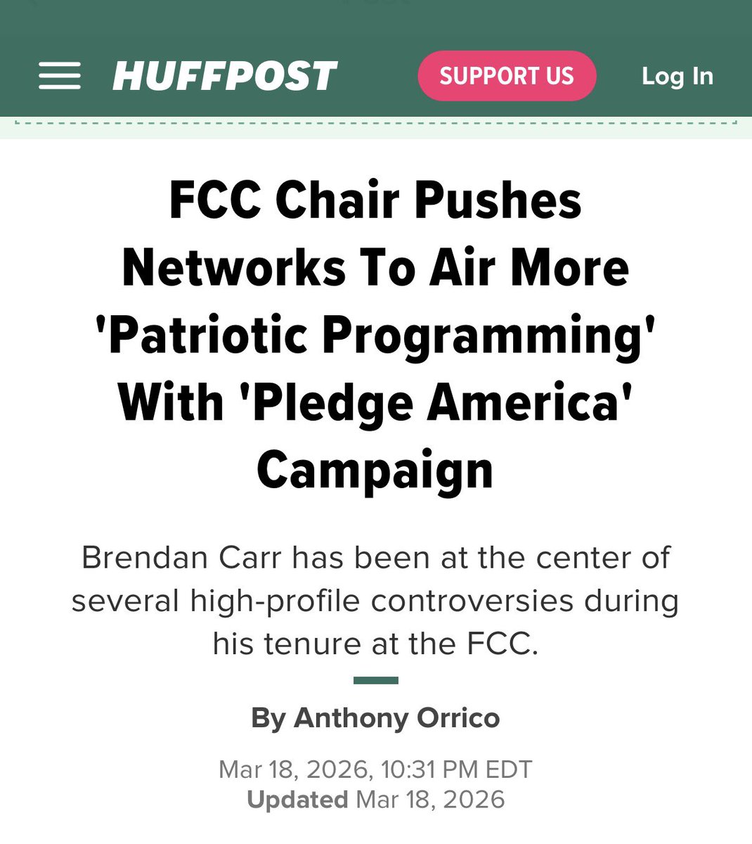 Brendan Carr tweet media