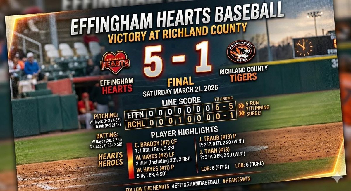 Hearts_Baseball's tweet photo. https://t.co/PxaQi0j4EH