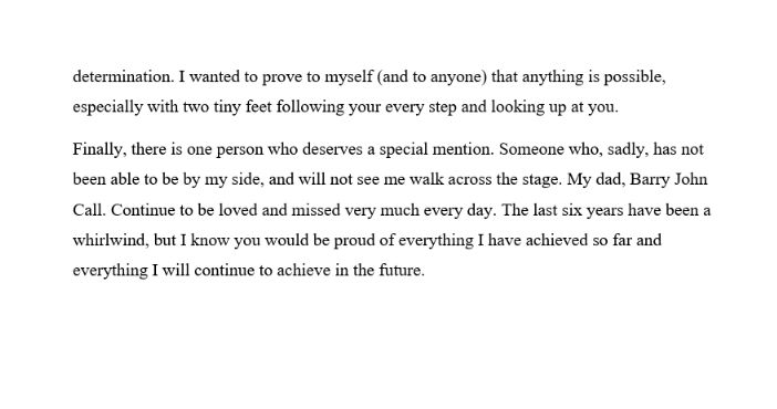 SiobhanCall2173's tweet photo. Dissertation submitted. One final assignment to go 💙🤍
Would like to share my acknowledgements which mentions some individuals who have supported me on this journey.
 
Dad, I know you would be very proud and I wish you were here to see it ❣️ https://t.co/t6UASXDhlB