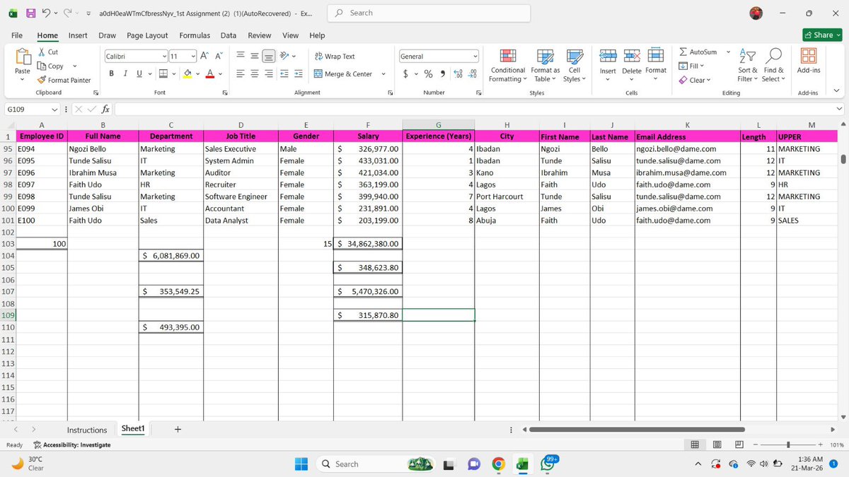 veraherself's tweet image. Submitted my first assignment.  
It was past 2 AM and I could have given up, but I didn’t.

Proud of my progress, consistency, and showing up for real. 📊✨  
#DataAnalytics #Consistency #LearningJourney