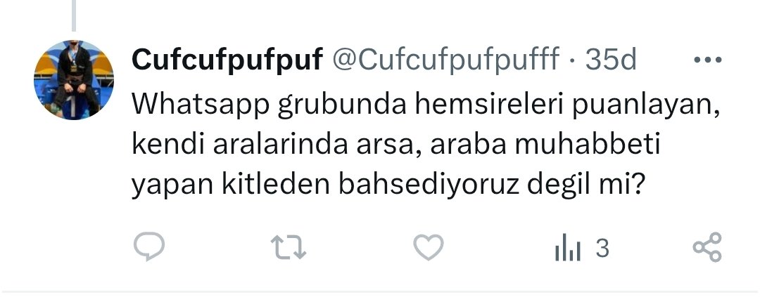 Düşük zeka bir tweet olsaydı bu olurdu herhalde