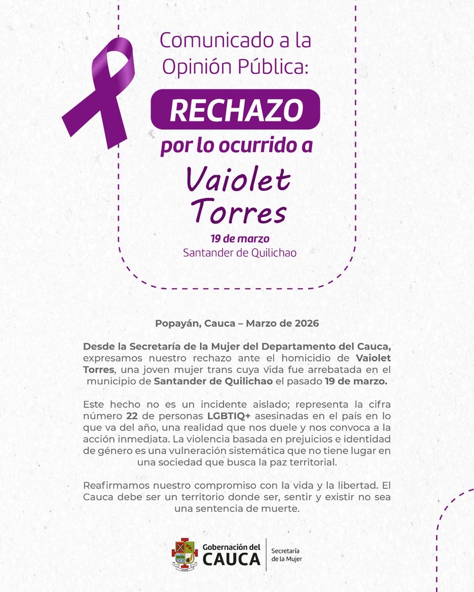 Sec Mujer Cauca tweet media