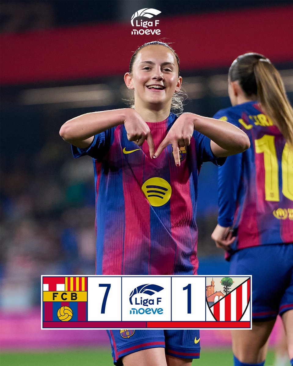 👌 Tarde perfecta para el FC Barcelona 

#LigaFMoeve | #BarçaAthletic