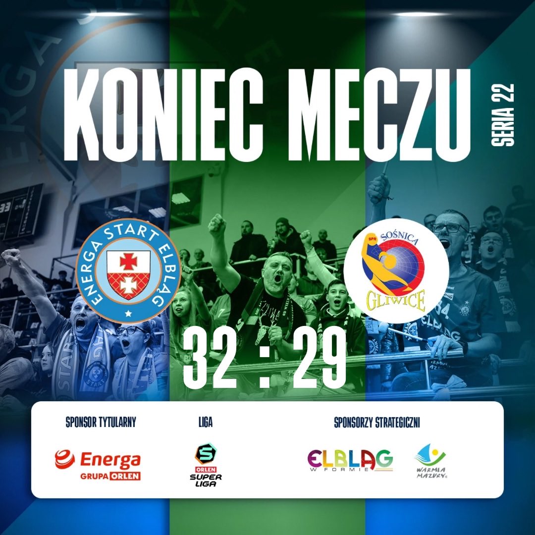 EnergaStart's tweet photo. Bardzo ważne 3 punkty zostają w Elblągu 💪
Wygrywamy z Sośnica Gliwice 32:29 💪 brawo drużyna 

@EnergaSA @MiastoElblag @MazuryT 
#sport #elblag #pilkareczna #handball https://t.co/7KrgqOP8zK