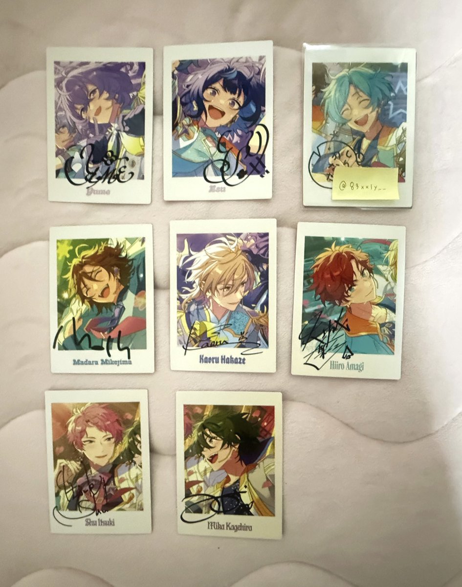 83xxly__'s tweet photo. あんスタ 10周年 展示会 ぱしゃっつ

【交換】

求 : 同異種 奏汰
譲 : 嵐 レオ 司 凛月 渉 英智 弓弦 桃李 凪 日和 ジュン 茨 敬人 紅郎 颯馬 維吹 北斗 真 スバル 創 光 友也  ユメ エス 班 薫 一彩 宗 みか

譲渡も可能です🉑
検索からもお気軽にお声掛けください。
プロカ必読です⟡꙳ https://t.co/wb1hhvGmxf