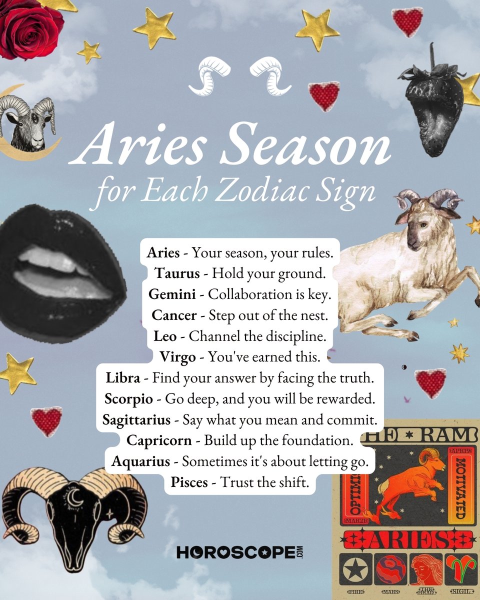 horoscopedotcom's tweet image. Aries Season is here, along with the Spring Equinox and the Astrological New Year, bringing fresh new energy 🌟

Find your signs affirmation for Spring: bit.ly/40LB5VU

 #horoscope #astrology  #ariesseason #astrologicalnewyear #springequinox