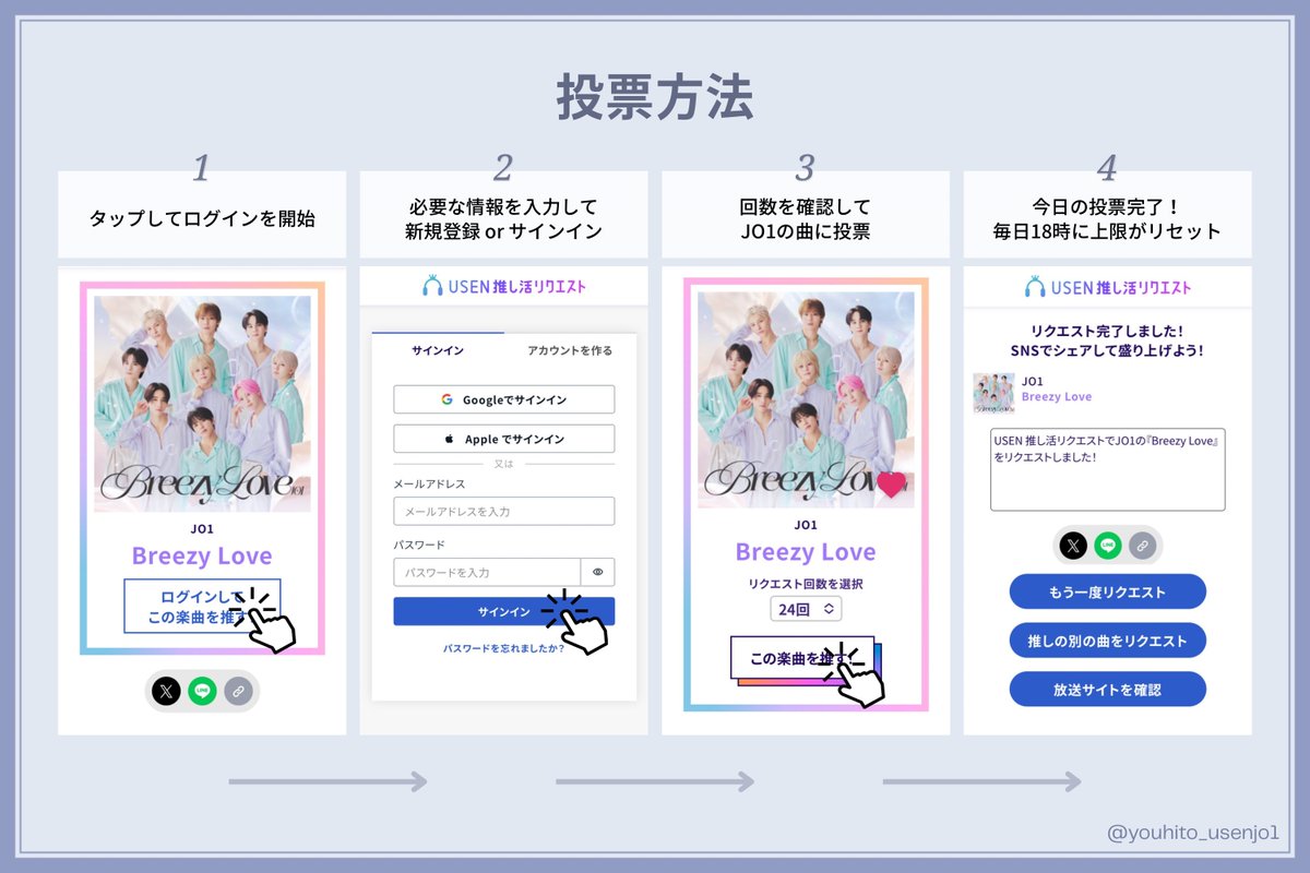 JO1 USEN(有線) 情報 & リクエスト tweet media