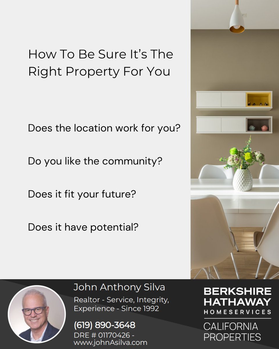 johnasilvaRE's tweet image. Make sure the home you’re buying is truly right for you. 🏡 It’s easy to get caught up in the excitement—but don’t forget what matters most to you. You deserve a home that fits your needs, goals, and lifestyle. 💛

#dreamhome #househunting #homebuyingtips #BHHS #BHHSRealEstate