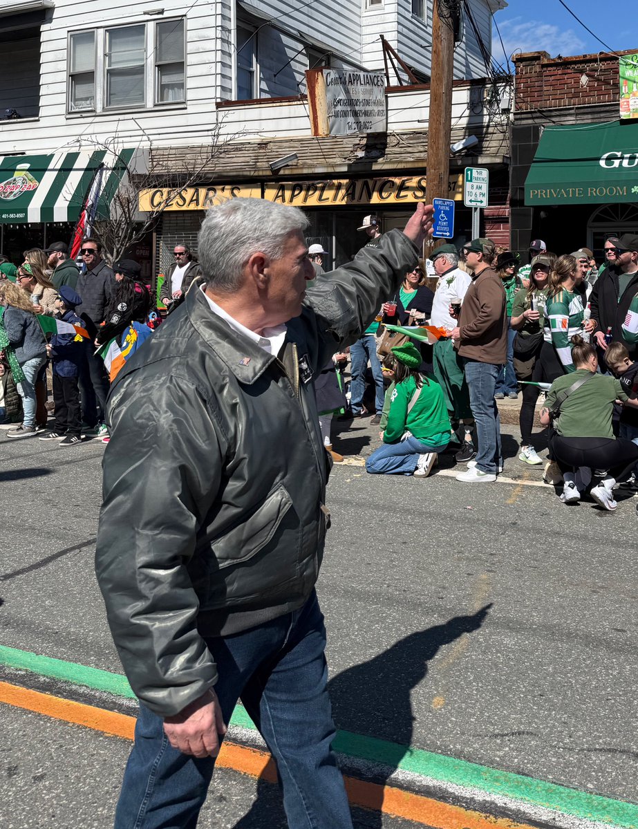A grand time at the Providence St. Patrick's Day parade! Met a ton of supporters - we're looking pretty good in the capital city!
