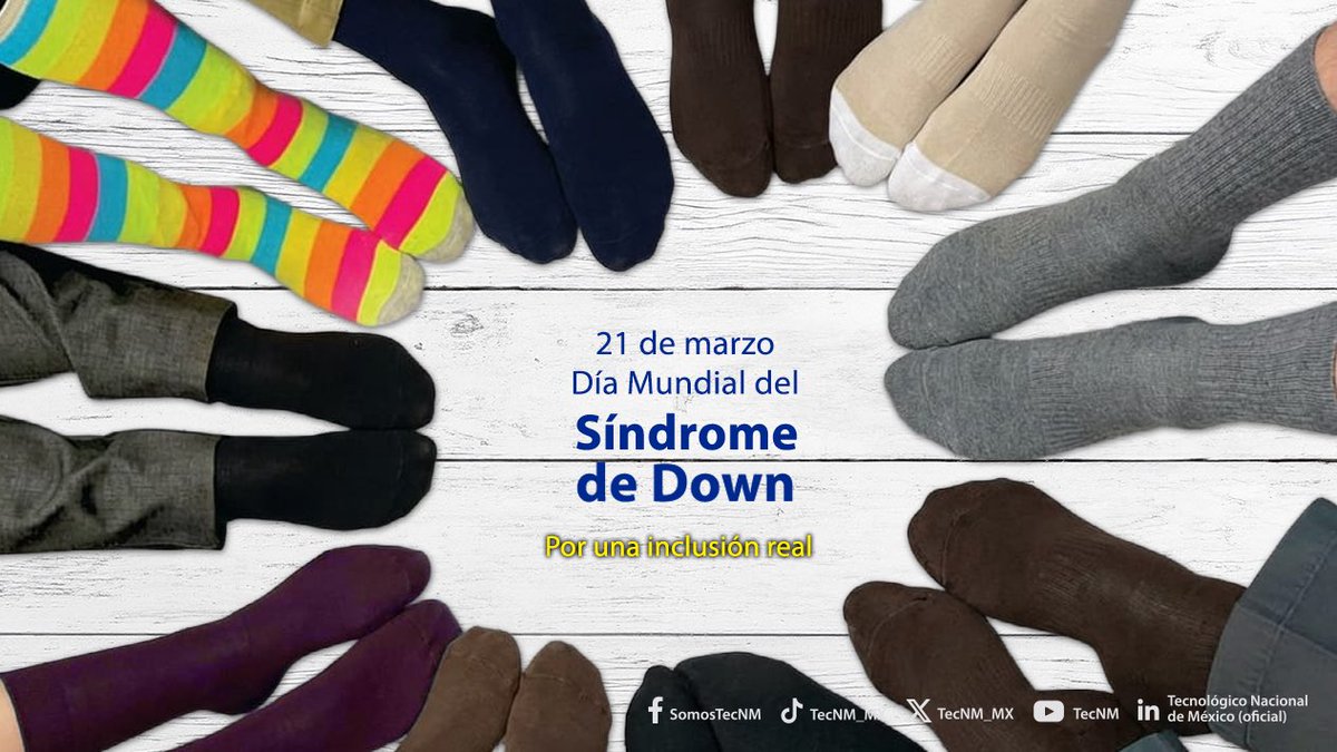 #ComunidadTecNM
Cada 21 de marzo conmemoramos el Día Mundial del Síndrome de Down, una fecha elegida por la ONU para simbolizar la trisomía del par 21.

Este año, el mensaje es claro, estar presente no es lo mismo que estar incluido.