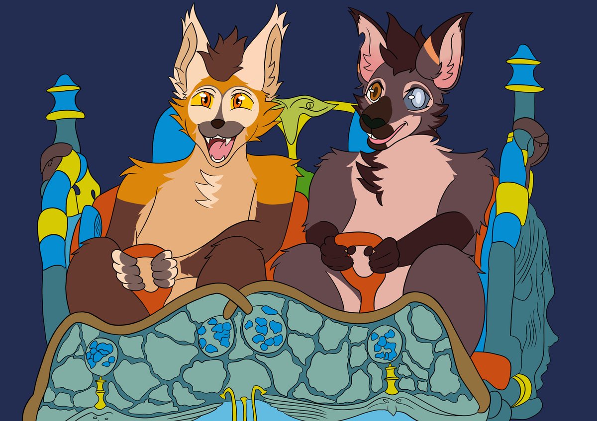 Kiirodragon's tweet photo. New Commission finish 😊

#furry  #FurryCommissions  #furryartist https://t.co/N12ZAzVt0A