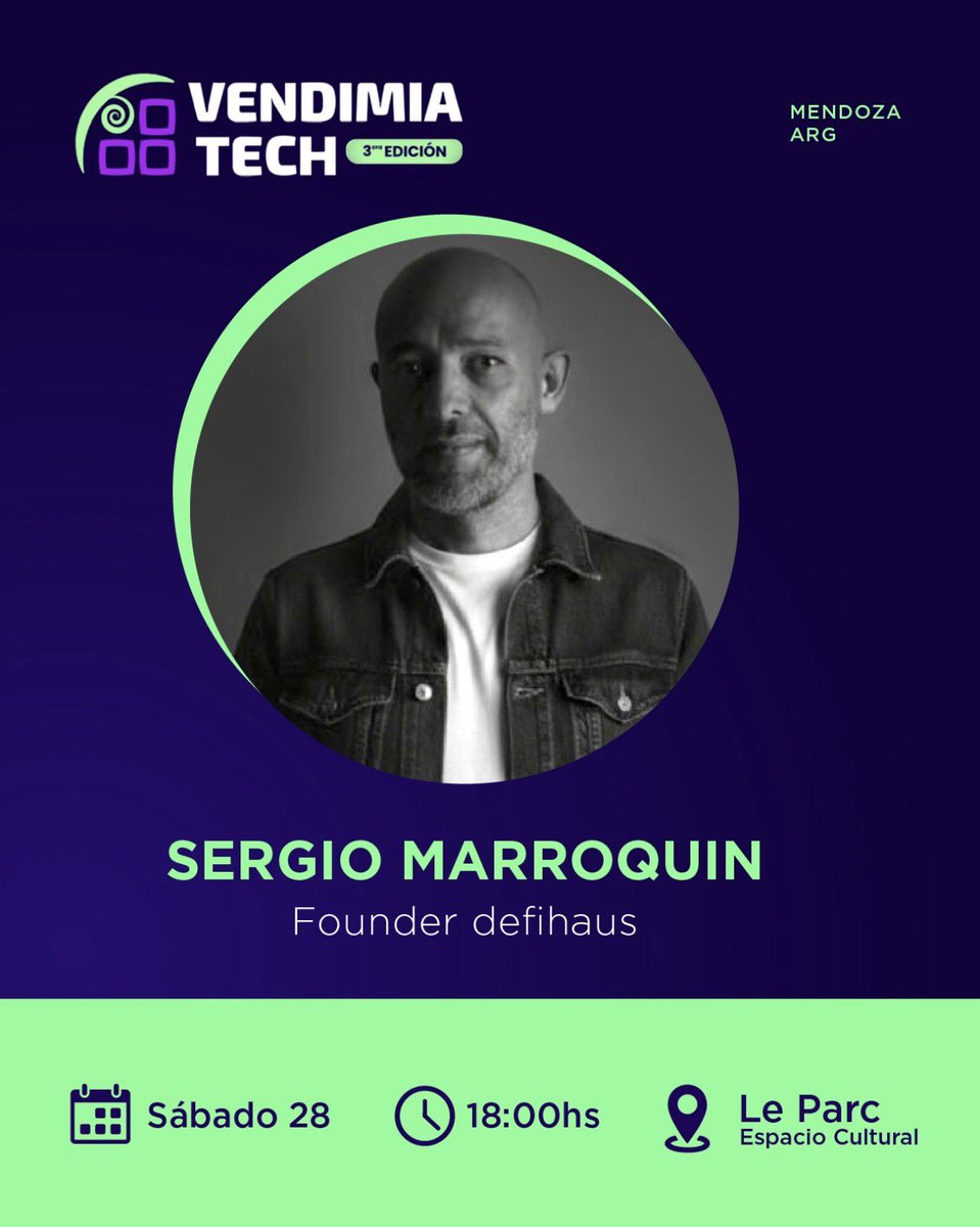pablo2m's tweet photo. El sábado 28 de marzo de 2026 a las 18:00hs vamos a estar como speakers con @sdmmza en la @VendimiaTech hablando sobre defihaus y los créditos P2P tokenizados para la compra de viviendas. https://t.co/eb8QjnqPrP