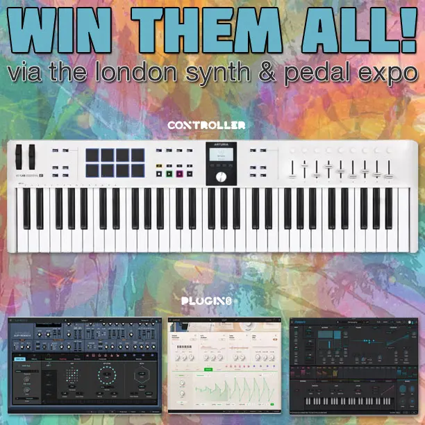 WinMusicStuff's tweet photo. Enter Delicious Audio's giveaway and win an @ArturiaOfficial Keylab 61 Essential MK3 keyboard and three plugins (Pigments, Pure Lo Fi, and Jup-8000V). Link: https://t.co/KVvJZzBJrm
#giveaway #keyboard #DeliciousAudio #Arturia https://t.co/S76oNkaXOC