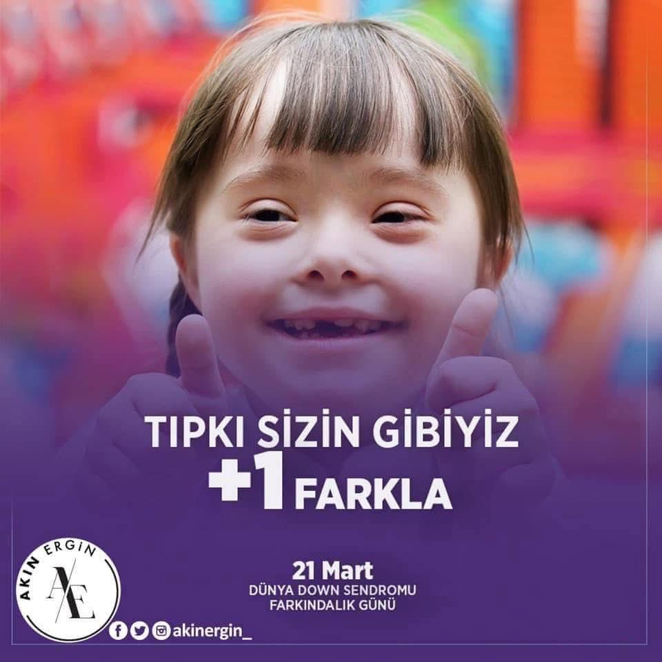 Down sendromu hastalık değil, farklılıktır!

#21MartDownSendromuFarkındalıkGünü