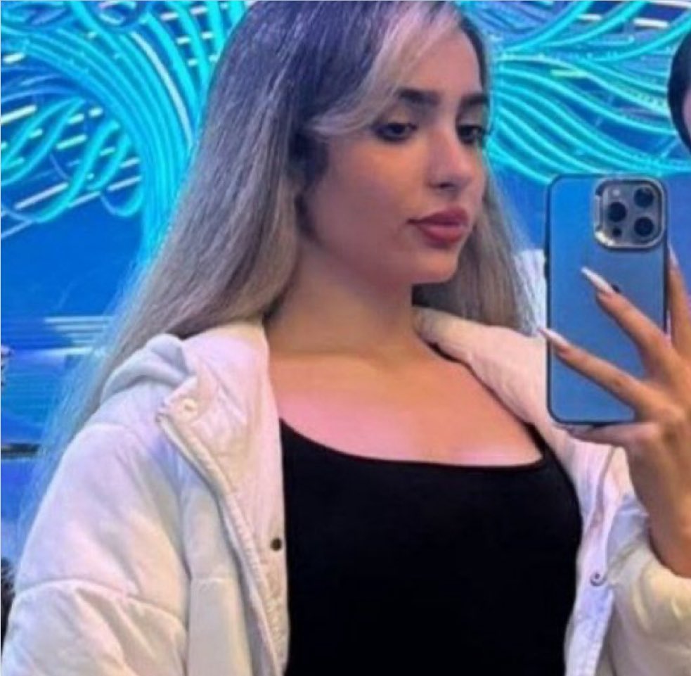 SHE IS 23.

Her name is Najmeh Amini.

A student.
A daughter.
A life just beginning.

She was beaten in the street
and taken.

And the charge?

“War with God.” محاربه 

Read that again.

Now she is locked inside Vakilabad Prison

No lawyer.
No contact.
Be her voice 
<a href="/elicalebon/">Elica Le Bon الیکا‌ ل بن</a>
