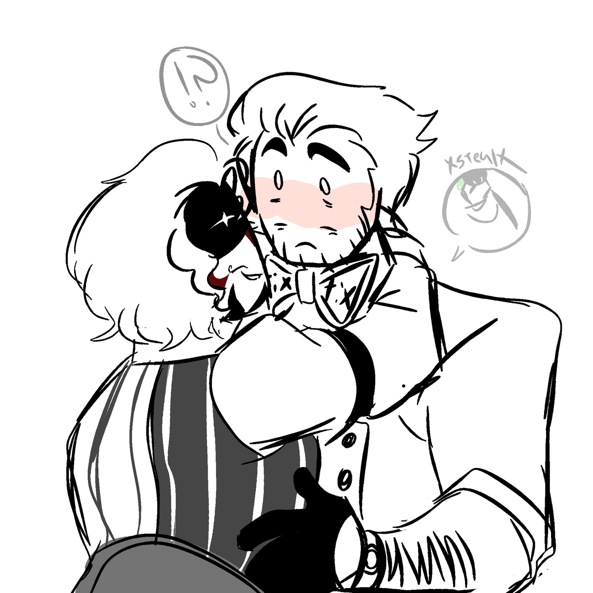 Sharkygrr's tweet image. Fight club AU 
Tixtistry 
#dieofdeath #dod #artistry #tixful