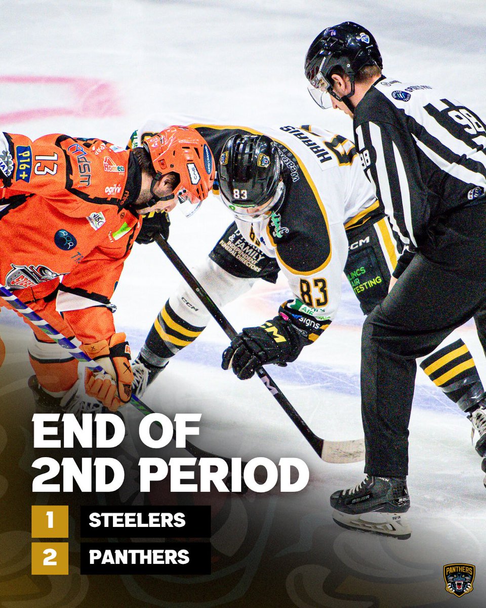 Leading after the second period😼