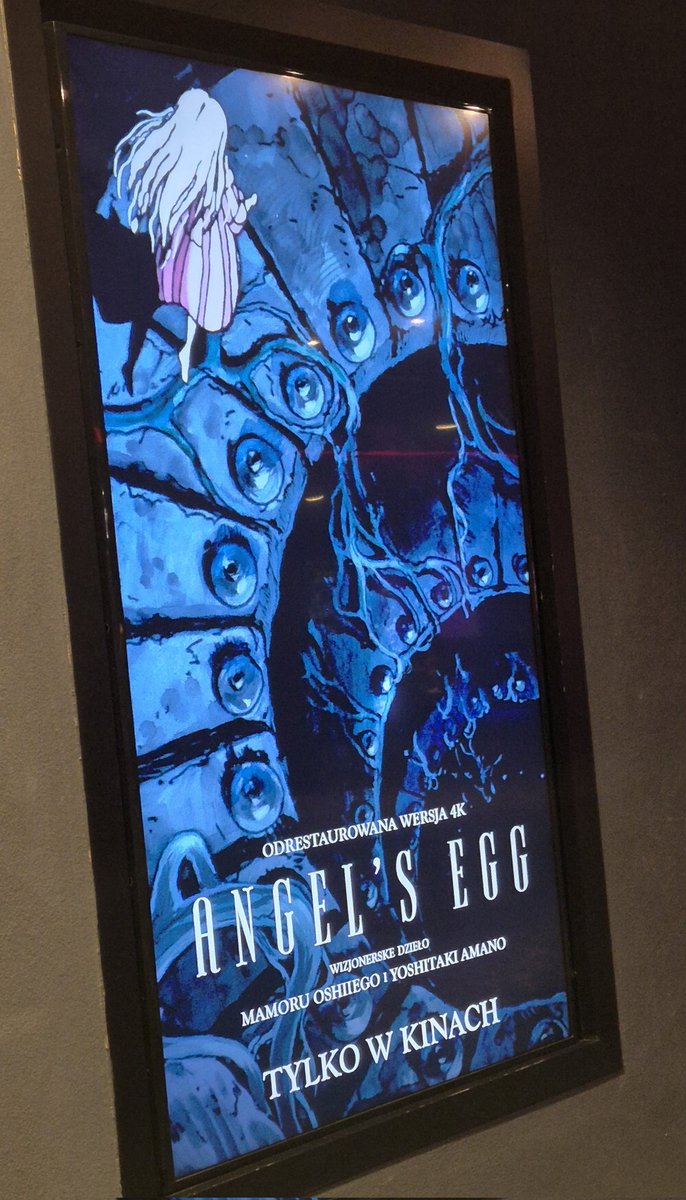 Just caught the restored version of Angel's Egg in cinema, such a breathtaking and haunting experience. Mamoru Oshii &amp; Yoshitaka Amano's masterpiece looks and sounds incredible on the big screen 💪💥🍻
