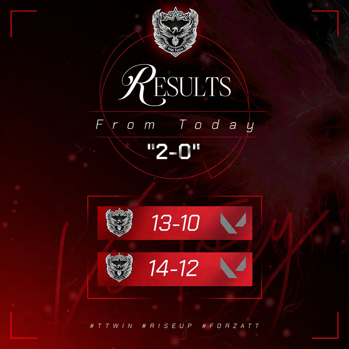 teamtyphongg's tweet photo. Sezonun ilk haftasına karşılaştığımız iki rakibimizide yenerek başlıyoruz.
#TTWIN #RISEUP #FORZATT https://t.co/FqPDRjmvLu