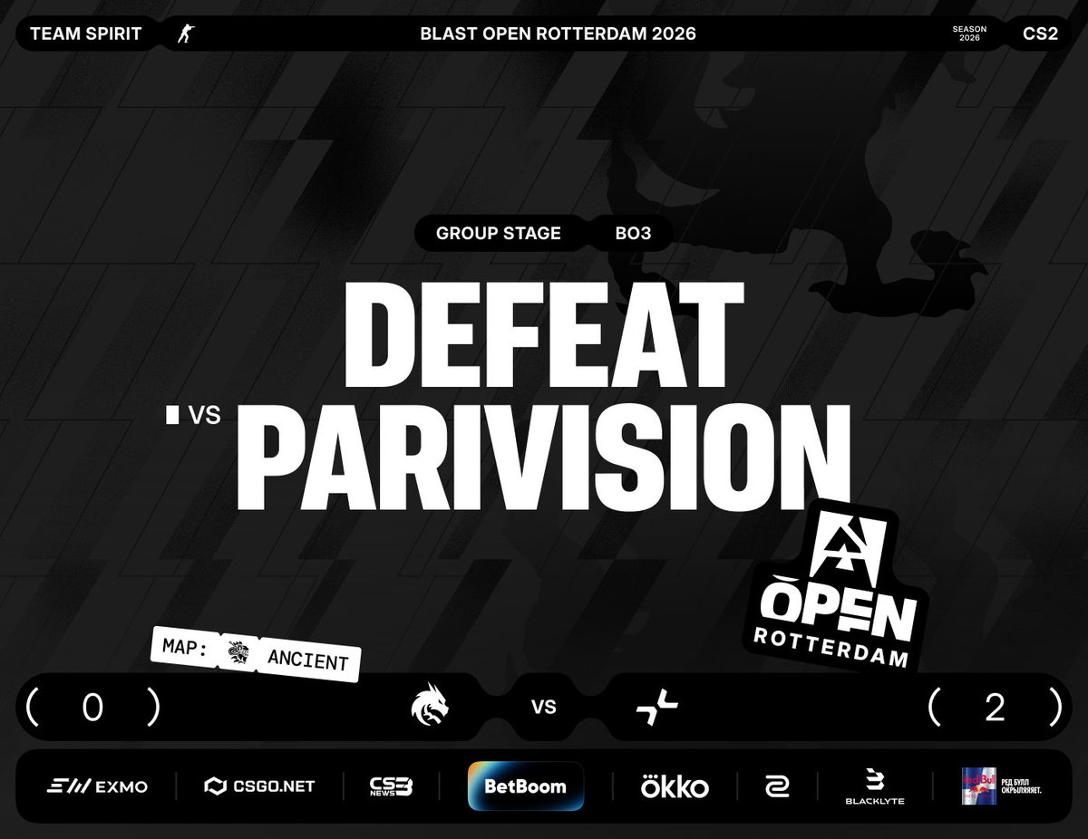 Team Spirit CS2 tweet media