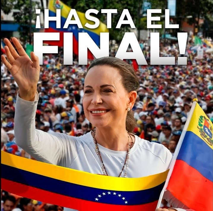 <a href="/MariaCorinaYA/">María Corina Machado</a> #VenezuelaLibre 🇻🇪😁