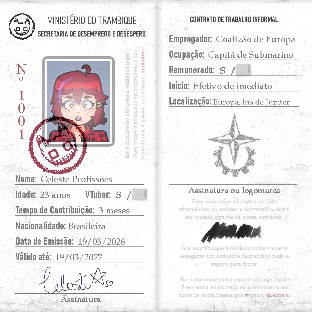 Celeste Profissões 🛠️ • VTuber Trambiqueira 💅🏼 tweet media