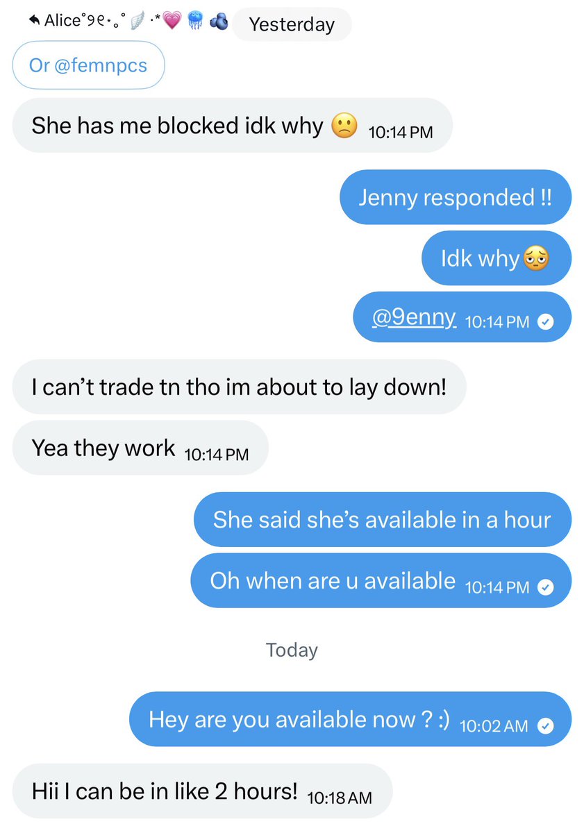 Alice˚୨୧⋆。˚🪽‧*💗🪼🫐 tweet media