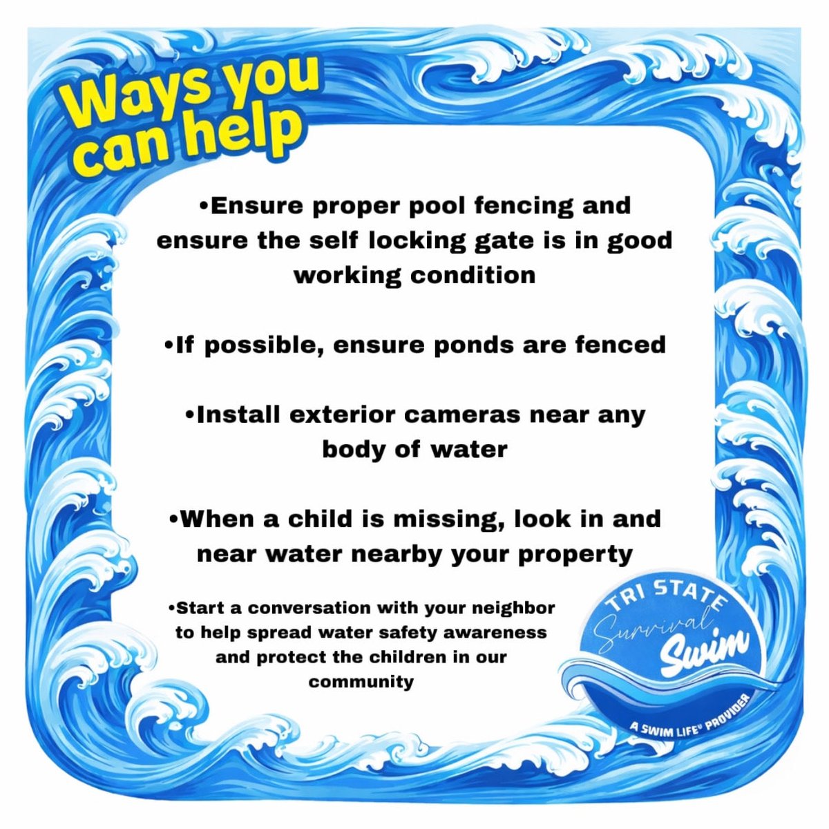 holcombl2's tweet photo. Don’t be shy! Strike up the conversation with your neighbors and let’s help lower the rate of childhood drownings!!! #drowningprevention #cincinnati #Northernkentucky 

https://t.co/pm9bImkd5r

@FOX19 @IFD_NKY @Linknky @WCPO https://t.co/IrDon9D2Vv