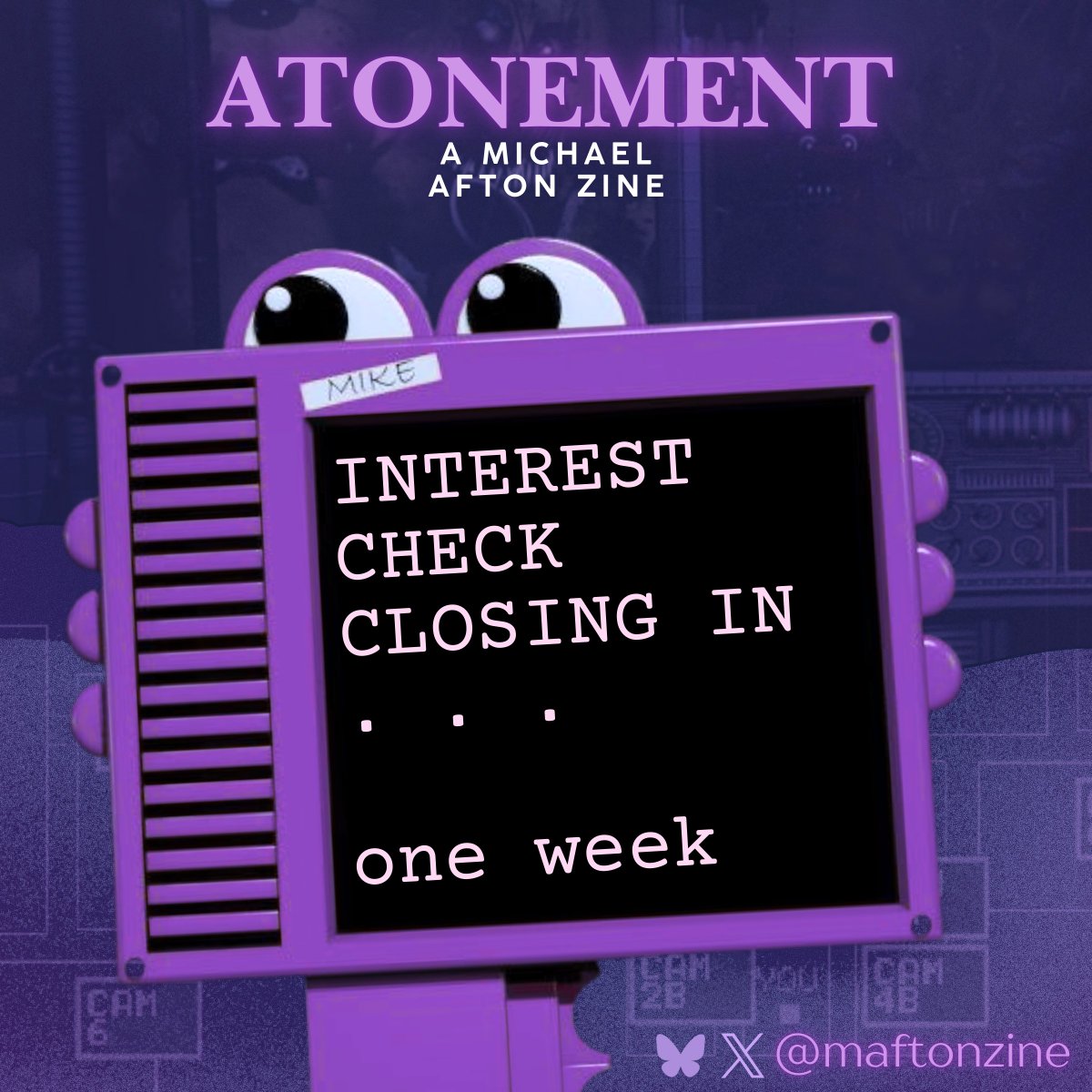 Atonement : A Michael Afton Zine tweet media