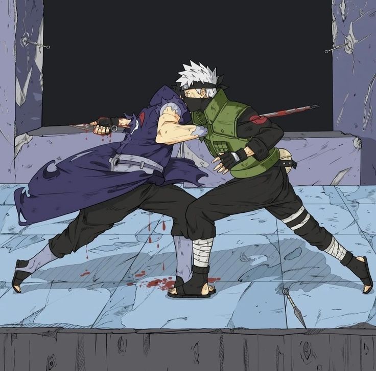 MONKEYD0BITO's tweet photo. instead of kissing #obito #kakashi #obkk https://t.co/FC8dud6dZB