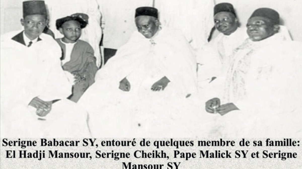 Serigne Babacar SY premier Khalif de 1922 à 1957