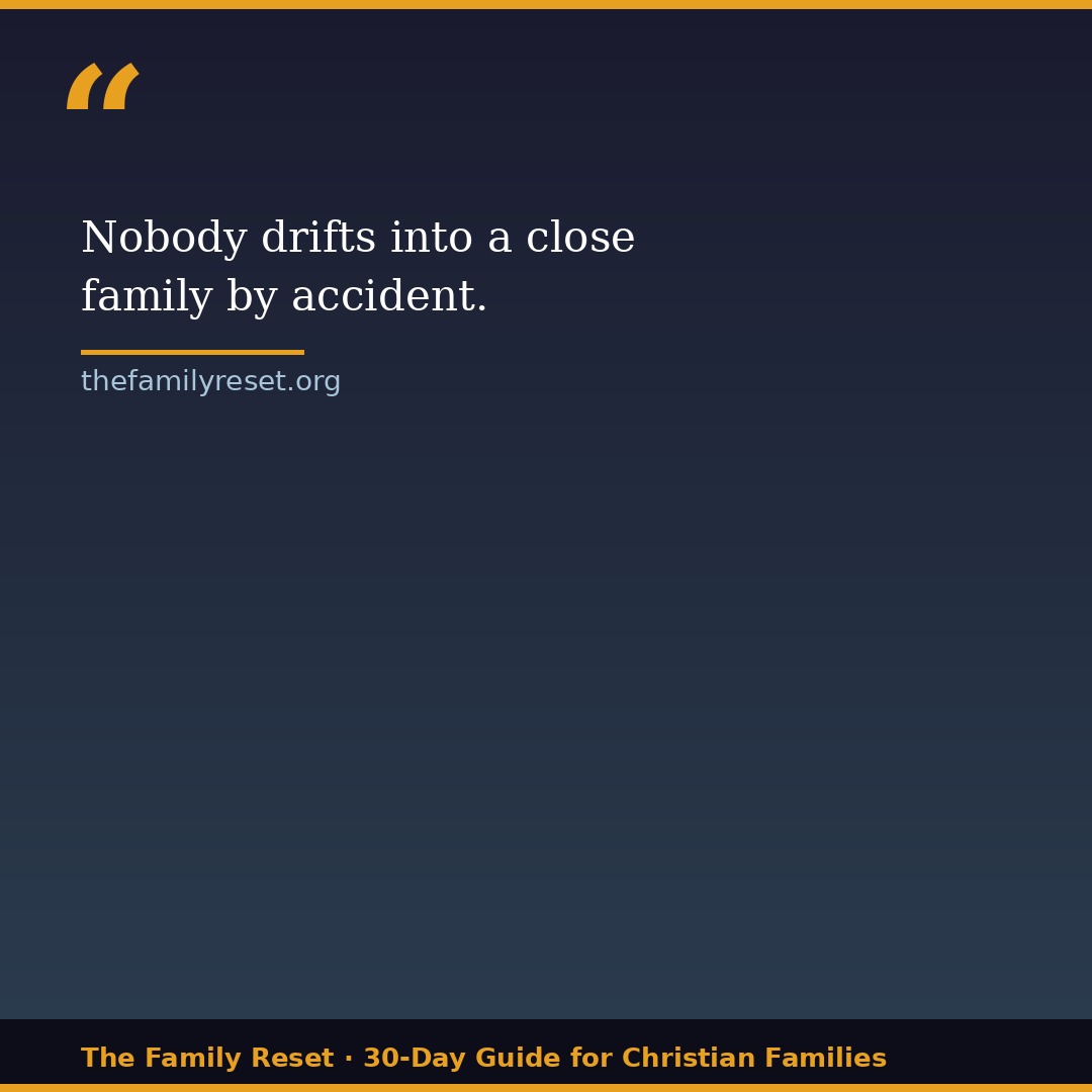tabletalkhome's tweet image. Nobody drifts into a close family by accident.

Connection is intentional.

So is disconnection.

Which one are you choosing right now?

#FamilyReset #ChristianFamily #ParentingWithPurpose