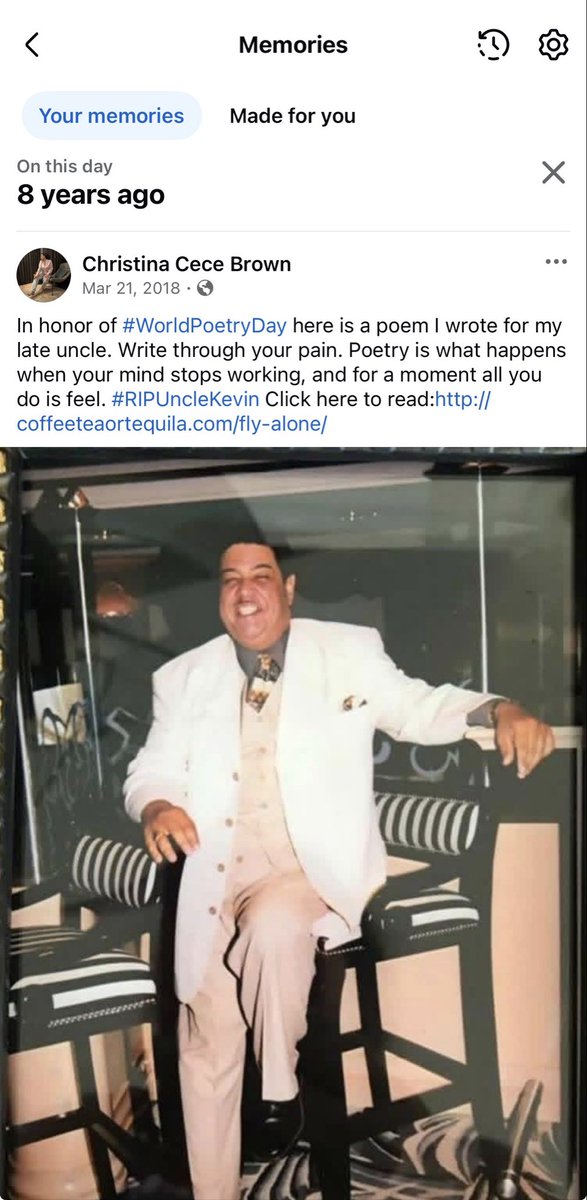 Facebook memories #WorldPoetryDay