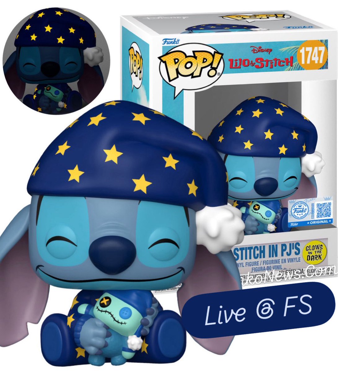 FunkoPOPsNews's tweet image. Now live at the Funko Shop! 💙 Specialty Exclusive GITD Stitch w/ Pajamas POP! Shipping out now at the link below ~

   FS ~ fnkpp.com/FSDis
   EE ~ fnkpp.com/EEDis
   Amzn ~ fnkpp.com/AmDis

#Ad #Disney #Stitch #FunkoPOPNews #Funko #FunkoPOP