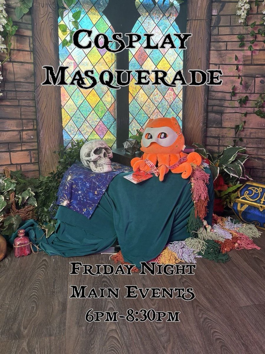 zenkaikon's tweet photo. Zenkaikon's 2026 Cosplay Masquerade is TONIGHT! Starting at 6pm in Main Events. We hope to see you all there, and good luck to all our performers tonight!

#zenkaikon #anime #animeconvention https://t.co/6SlC0MOxUB