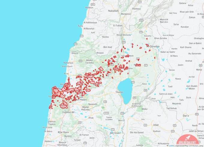 ferozwala's tweet photo. #Breaking
🚨Sirens sound in #Haifa, #Safed and large areas of northern occupied Palestine @qudsn #Iran #IRGC
💥Approximately 30 people were injured in #Arad as an initial count following a direct missile strike.
https://t.co/RqNOwSNizt
💥"Israelis" are trapped under the rubble in #Arad, and Magen David Adom is asking people to go to hospitals and donate blood.