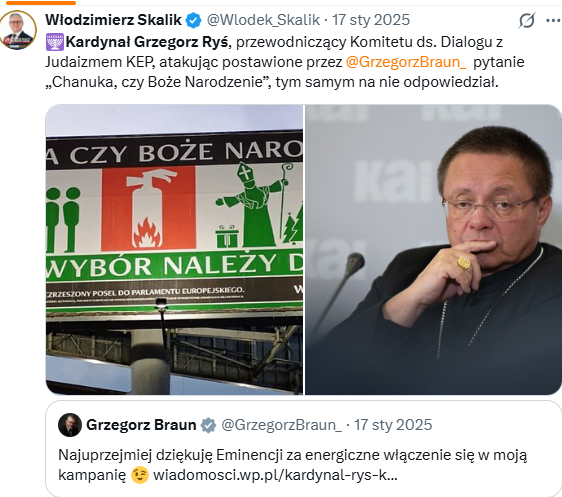 HanterPoen's tweet photo. Otóż to @EpiskopatNews @Prymas_Polski agent ŻYDOSTWA🕎#DniJuadaizmu-satanizmu talmudycznego i AGENTURA w Kościele np. w #Kraków-Kardynał-#GrzegorzRyś✡️⚡️stary arcb. #Życiński z Lublina i #Tischner już są w piekle🔥‼️w chanuczych oparach lucyferiańskich. https://t.co/Y6nDb9W1KS
