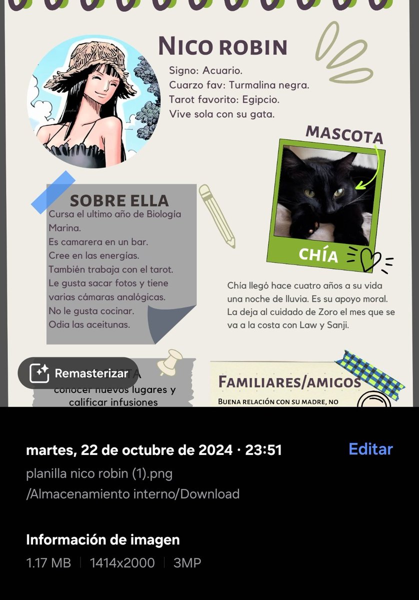 en el 2024 cree este personaje y lo dejé ir como si nada 🙏🏼 q alguien la meta un fanfic