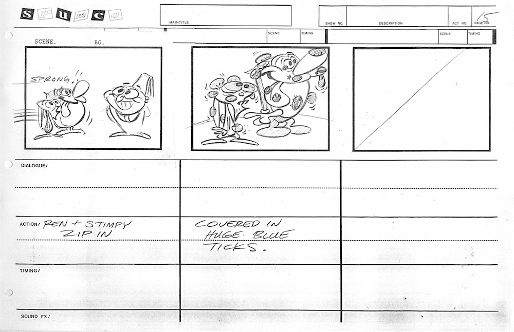 radiodormouse's tweet image. As an incomplete episode, Wilderness Adventure has no official storyboard credits, but historians believe it was mainly by John Kricfalusi &amp;amp; Jim Smith, as Smith’s style especially shines in George Liquor’s acting here. #AnimationHistory #RenAndStimpy