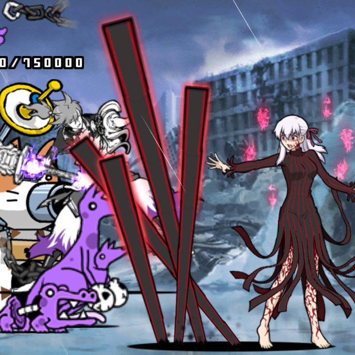 catcallss's tweet photo. anime girl vs zombie wave man https://t.co/YJki6N0d07