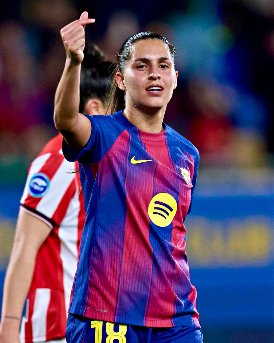 Kika já ultrapassou a marca dos 10 golos pelo Barcelona esta época 🫰