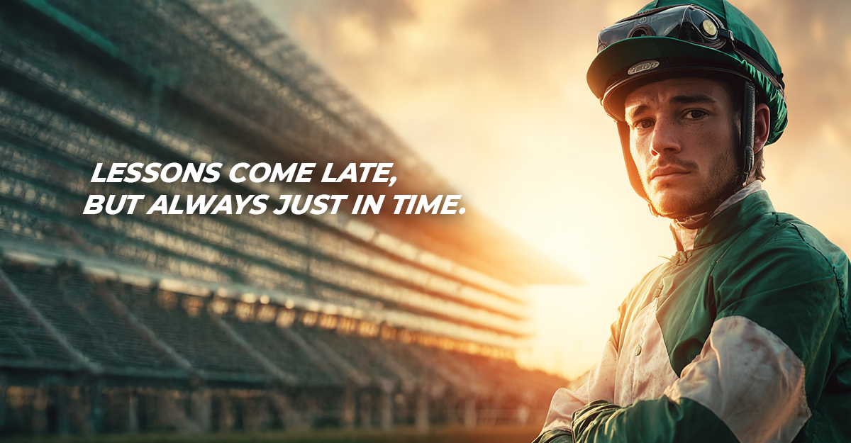 cjcrace's tweet image. Every jockey has a race they wish they could ride again.

Not because they lost, because they finally understood what they did wrong about three days later. 

The lesson arrived too late for that one, but it was exactly on time for the next.

#HorseRacing #CJCRace #RacingMindset