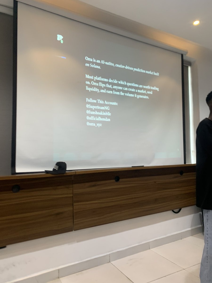 KINGJASPER14981's tweet photo. The fastest and smartest AI prediction market . Had an amazing and educative session today . Thanks @SuperteamNG, @orra_xyz, @funshoakinbile, and @officialhondan on X https://t.co/GC0d8oy4V9