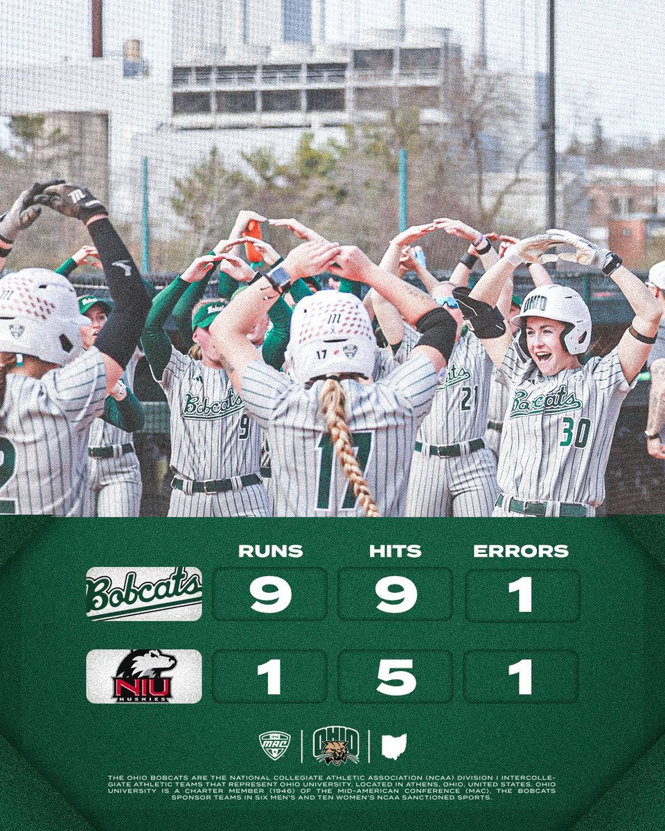 OhioBobcatSB's tweet photo. Series won! 😼

#OUohyeah https://t.co/phQXbUnieo