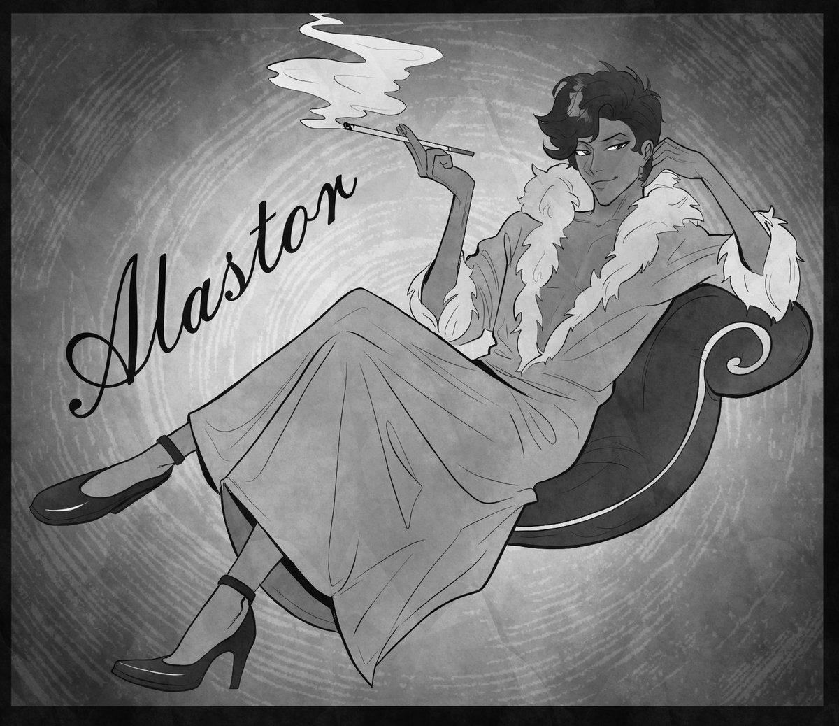 jpanku_'s tweet photo. "Some Like It Hot" AU

Vox x Alastor 

Alastor sketch💅🏼✨
•
•
•
•
•
•
#murdermedia #HazbinHotelFanart #voxal #Alastor #vox #RadioStatic #art https://t.co/b0zeN6dcCL
