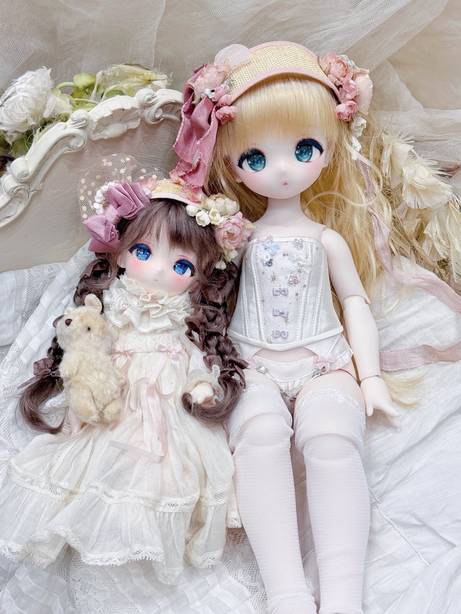 「アイドール、れにゃっ子ちゃんに会いたくてうちのRuruちゃんも連れて行きました 」|ERIMO🍓5/5ｺﾐﾃｨｱ144-E01a・絵師100人展13のイラスト