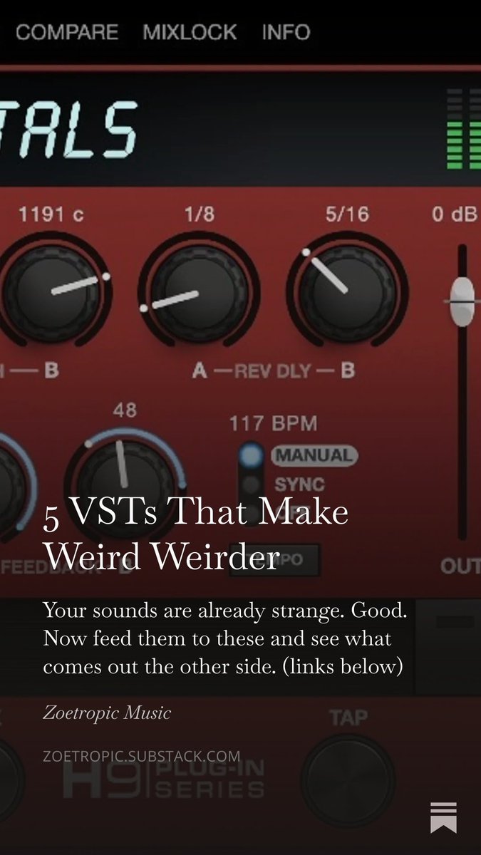 MarkoComic's tweet photo. 5 VSTs that make weird even weirder. https://t.co/lubzCkZDh5 https://t.co/6SQhI5e5Np