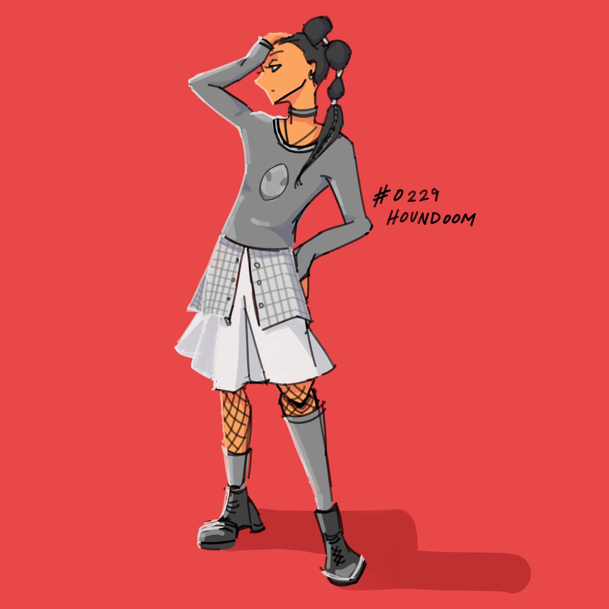 artkeystr's tweet photo. when i warm up before working on commissions i like to use a random pokémon generator and do a quick 20 minute sketch of a person based on that pokémon

today’s pokémon: #0299 HOUNDOOM https://t.co/QlyaKCycEp